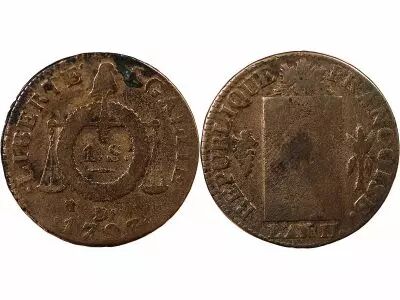 France Revolution Francaise, Convention - Sol Aux Balances 1793 D. Dijon