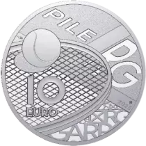 France Roland Garros 2025 - 10 Euros Argent BE 2025 Couleur
