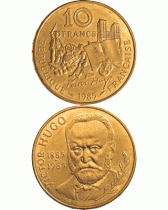 France Rouleau de 25 x 10 Francs Commémo. Victor Hugo FRANCE 1985