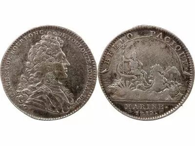France ROYAL GALLEYS, LOUIS ALEXANDRE DE BOURBON - SILVER TOKEN 1712