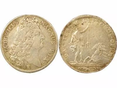 France Royal Galleys, Louis XIV - Silver Token