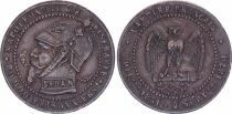France Satirical coin Napol&eacute;on III - 5 cts size - Sedan 1870