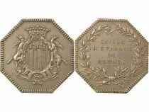France Savings Bank of Rennes - Silver Token Horn Punchmark (After 1879)