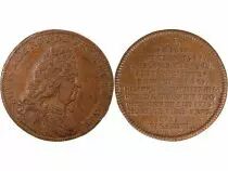 France Séarie Métallique des Rois de France, Louis XIV - Jeton Cuivre