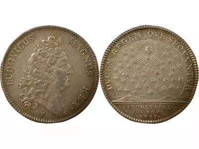 France Secretaries of the King, Louis XIV - Silver Token - 1711