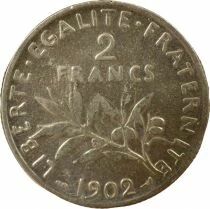France Seed Sower - 2 Silver Francs - 1902 Paris