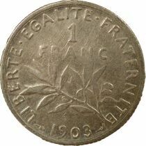 France Seed Sower - Silver Franc - 1903 Paris