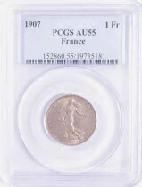 France Seed Sower - Silver Franc - 1907 Paris