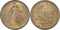 France Seed Sower - Silver Franc - 1907 Paris