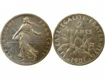 France Semeuse - 2 Francs Argent - 1901 Paris