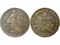 France Semeuse - 2 Francs Argent - 1902 Paris