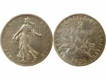 France Semeuse - 2 Francs Argent - 1904 Paris