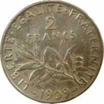 France Semeuse - 2 Francs Argent - 1909 Paris
