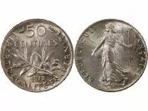 France Semeuse - 50 Centimes Argent - 1913 Paris