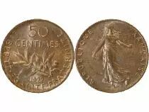 France Semeuse - 50 Centimes Argent 1899