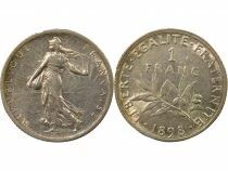 France Semeuse - Franc Argent - 1898 Paris