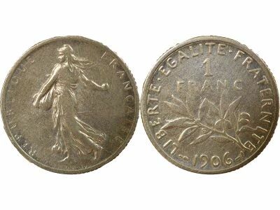 France Semeuse - Franc Argent - 1906 Paris