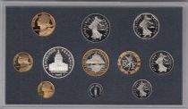France Série 11 pièces en francs Belle Epreuve - 1999 - 1 centime à 100 Francs