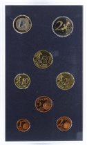 France Série 8 monnaies - 1 c à 2 Euros - 1999 - issu de coffret BE