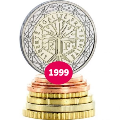 France S�rie Euros FRANCE - 1 centime � 2 euros - 1999