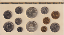 France Série FDC 1986 - 12 monnaies en Francs