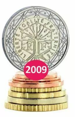 France S�rie France Euros 2009 BU - 8 monnaies
