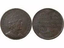 France Série Métallique des Rois de France, Childebert IV - Jeton Cuivre