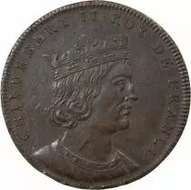 France Série Métallique des Rois de France, Childebert IV - Jeton Cuivre