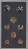 France Set 8 coins - 2000 in Euros 1 c to 2 euros in proof quality