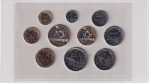 France Set of 10 coins 1995 in Francs BU