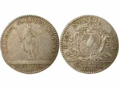 France Silver Token, Grand Masters of the University of Paris - 1747