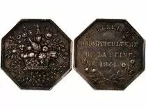 France Société d\'Horticulture de La Seine - Jeton Argent 1841