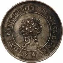 France Société d\'Horticulture de Seine et Oise  - Jeton Argent 1840