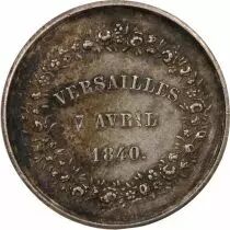 France Société d\'Horticulture de Seine et Oise  - Jeton Argent 1840