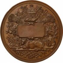 France Soci&eacute;t&eacute; des Agriculteurs de France  - M&eacute;daille Cuivre - XIXe Si&egrave;cle