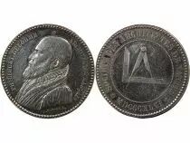 France Societe des Architectes de Nantes, Philibert Delorme - Jeton Argent 1846 - Poincon Abeille (1860-1879)