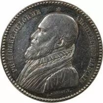 France Societe des Architectes de Nantes, Philibert Delorme - Jeton Argent 1846 - Poincon Abeille (1860-1879)