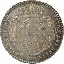 France States of Brittany, Louis XV ? Silver Token - 1768 Rennes