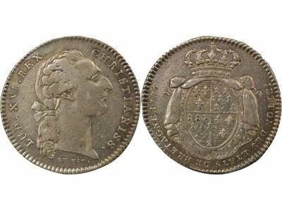 France States of Brittany, Louis XV ? Silver Token - 1776 Rennes