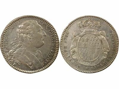 France States of Brittany, Louis XV ? Silver Token - 1780 Rennes