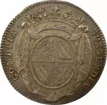 France States of Burgundy - Silver Token, Majority of the King - 1725