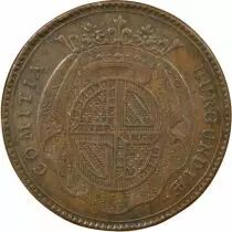 France States of Burgundy, Louis IV of Bourbon Condé & Caroline - Copper Token - 1728