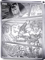 France Superman - Rectangle color coin - 10 Euros Silver Proof 2025