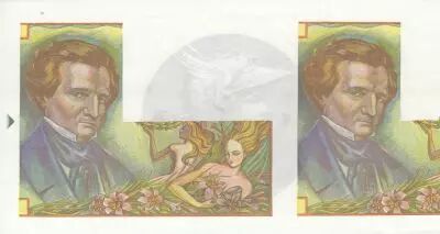 France Test note - Berlioz - Recto verso - without watermark, number, signs