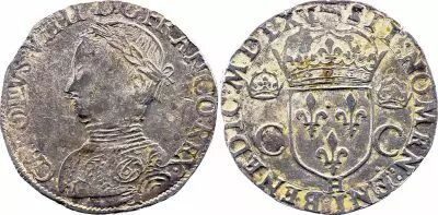 France Teston -  Charles IX - 1565 La Rochelle - TTB - Argent