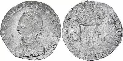 France Teston -  Charles IX - 1566 H La Rochelle - TTB - Argent