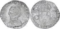 France Teston -  Charles IX - 1566 H La Rochelle - VF - Silver