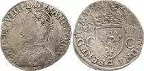 France Teston Charles IX - 1562  H La Rrochelle - Argent - 2 ème type