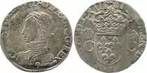 France Teston Charles IX - 1563 - 9 Rennes - Argent - 2 ème type - TB+