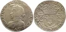 France Teston Charles IX - 1563  A Paris  - Silver  - 2 nd type - VF
